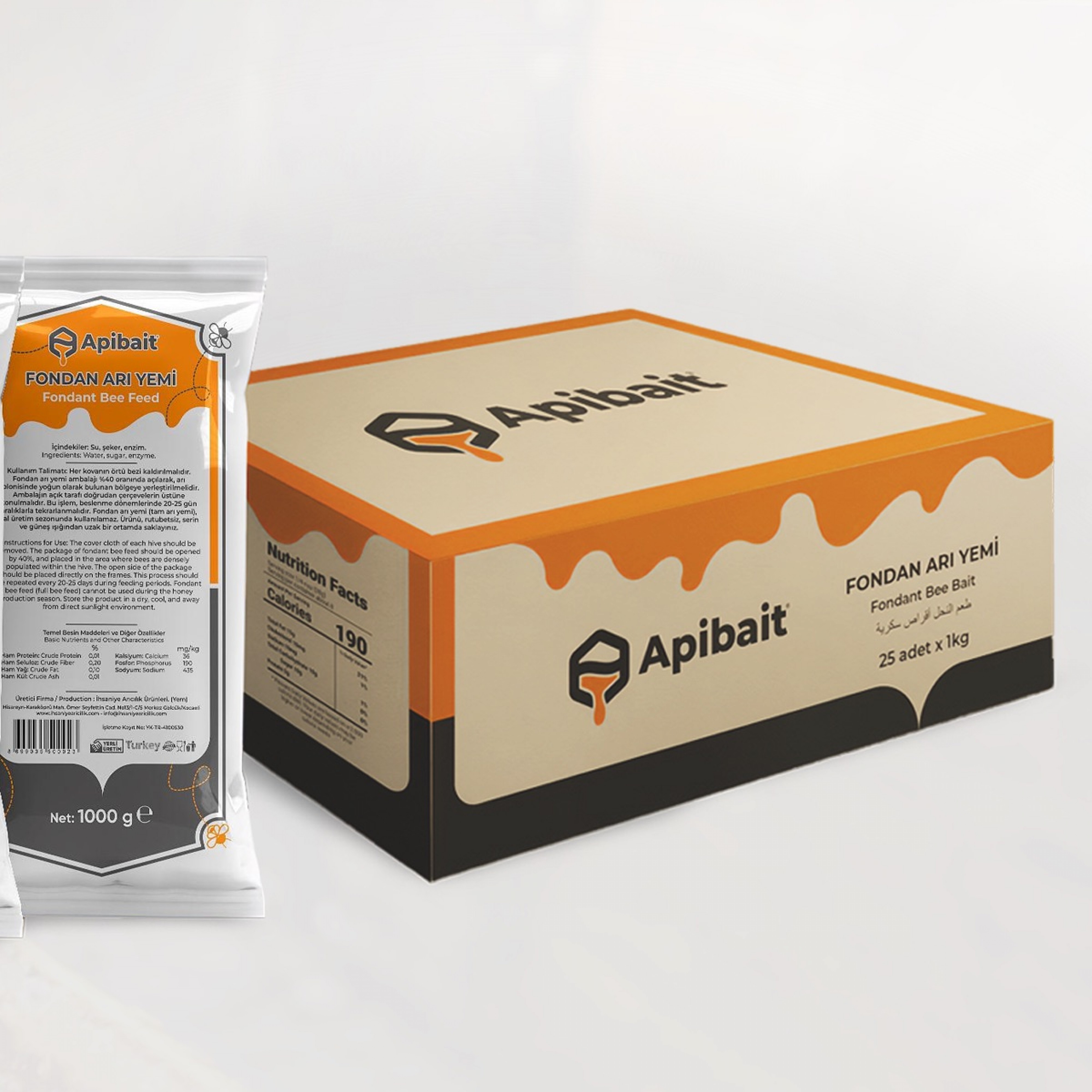 Apibait Fondan (20 kg.) koli Kargo Bedava