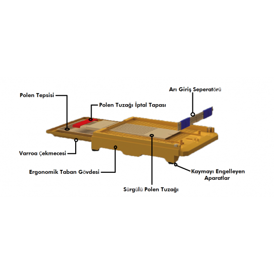 Apimaye F Tipi Kovan Tabanı (44×52)