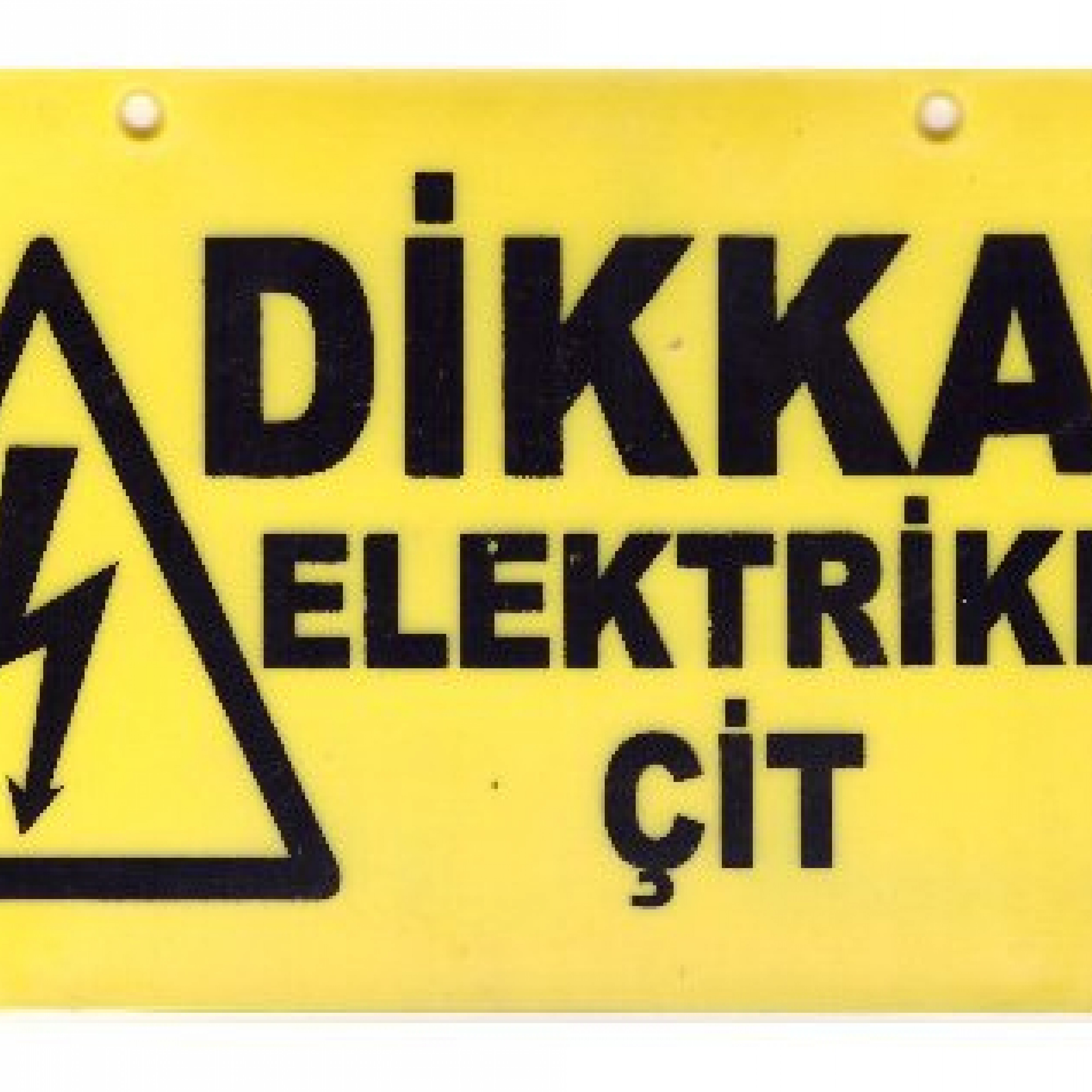 Elektrikli Çit Uyarı Levhası 